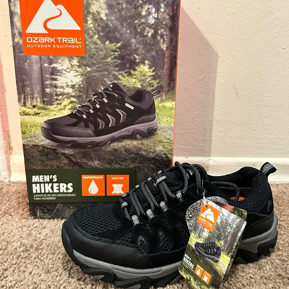 Ozark Trail Men’s Lightweight Hiking Shoes. BRAND NEW
